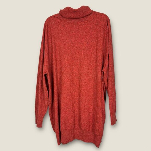Tracee Ellis Ross Heathered Persimmon Knit Turtleneck Sweater Dress Size XL - Picture 6 of 8